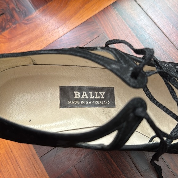 Vintage Bally suede lace-up pumps made in Switzerland Size EU 36.5 E US6 - Picture 3 of 9